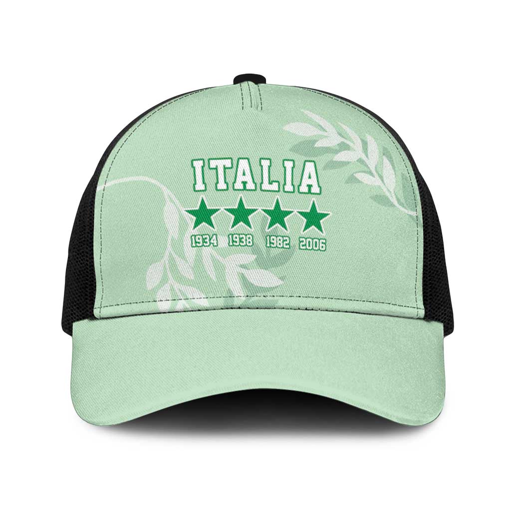 Custom Italy Football Baseball Net Cap Nazionale di calcio dell'Italia - Wonder Print Shop