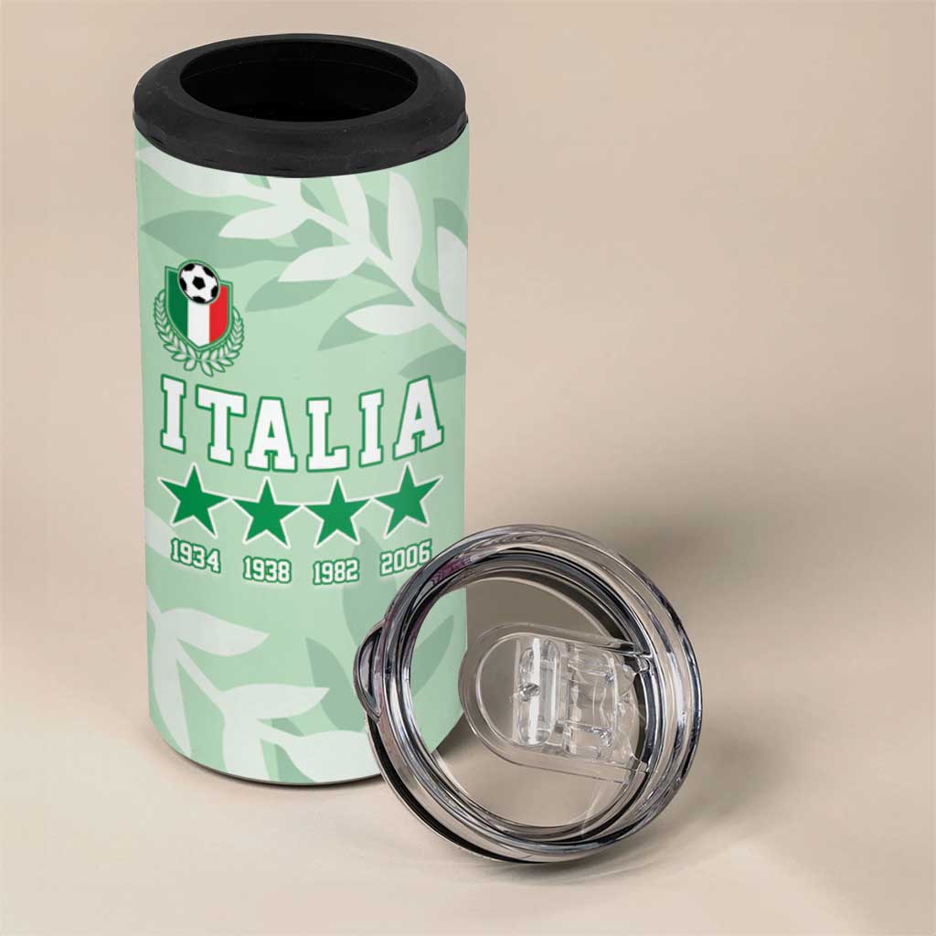 Custom Italy Football 4 in 1 Can Cooler Tumbler Nazionale di calcio dell'Italia