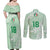 Custom Italy Football Couples Matching Off Shoulder Maxi Dress and Long Sleeve Button Shirt Nazionale di calcio dell'Italia