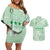 Custom Italy Football Couples Matching Off Shoulder Short Dress and Hawaiian Shirt Nazionale di calcio dell'Italia