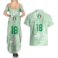 Custom Italy Football Couples Matching Summer Maxi Dress and Hawaiian Shirt Nazionale di calcio dell'Italia