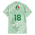 Custom Italy Football Family Matching Off The Shoulder Long Sleeve Dress and Hawaiian Shirt Nazionale di calcio dell'Italia