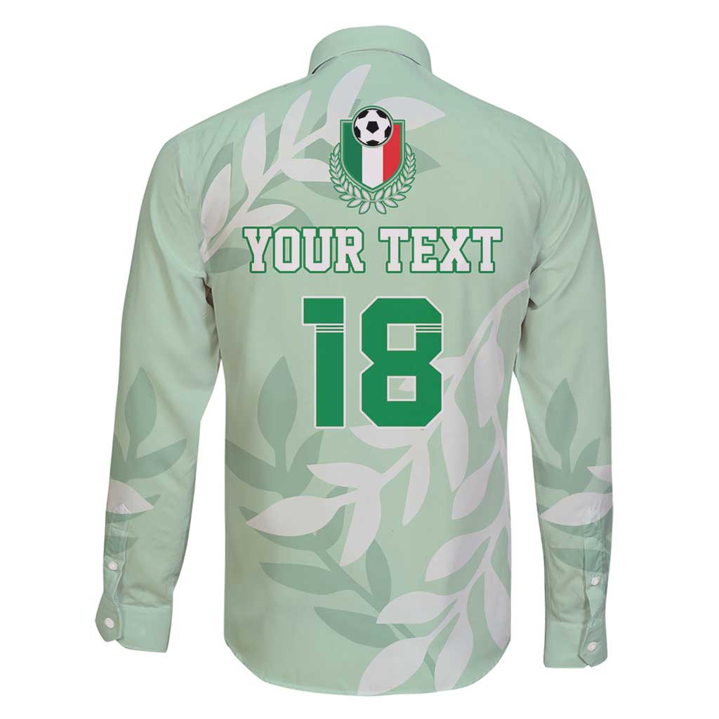 Custom Italy Football Family Matching Off Shoulder Maxi Dress and Hawaiian Shirt Nazionale di calcio dell'Italia