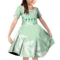 Custom Italy Football Family Matching Off Shoulder Short Dress and Hawaiian Shirt Nazionale di calcio dell'Italia