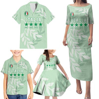 Custom Italy Football Family Matching Puletasi and Hawaiian Shirt Nazionale di calcio dell'Italia