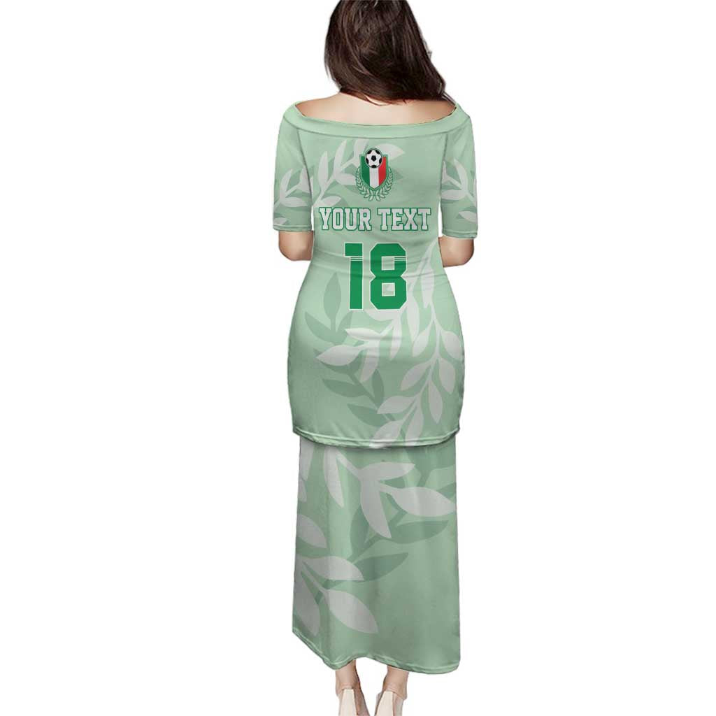 Custom Italy Football Family Matching Puletasi and Hawaiian Shirt Nazionale di calcio dell'Italia