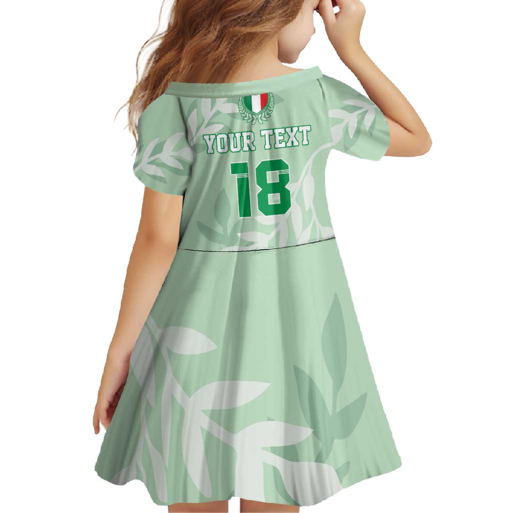 Custom Italy Football Family Matching Summer Maxi Dress and Hawaiian Shirt Nazionale di calcio dell'Italia
