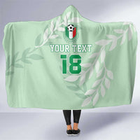 Custom Italy Football Hooded Blanket Nazionale di calcio dell'Italia