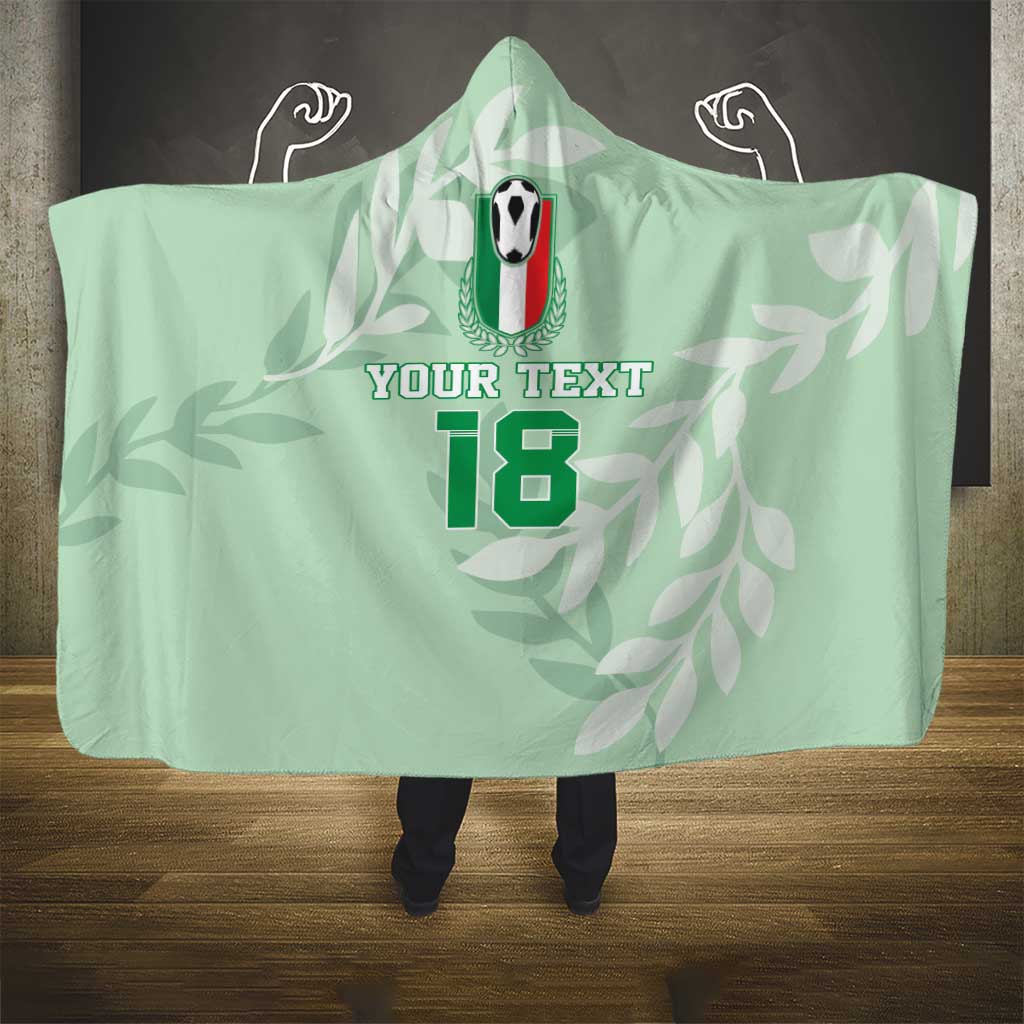 Custom Italy Football Hooded Blanket Nazionale di calcio dell'Italia