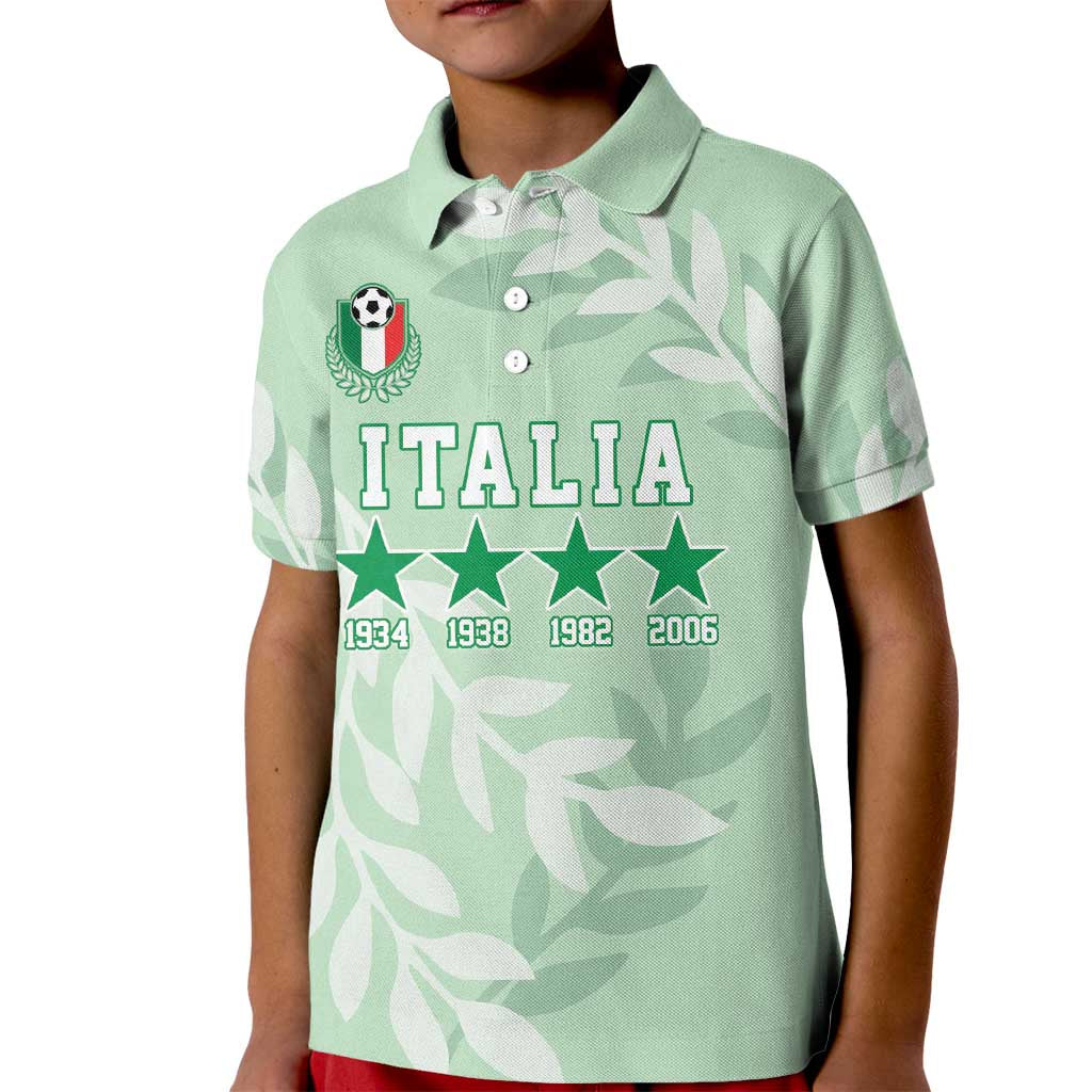 Custom Italy Football Kid Polo Shirt Nazionale di calcio dell'Italia