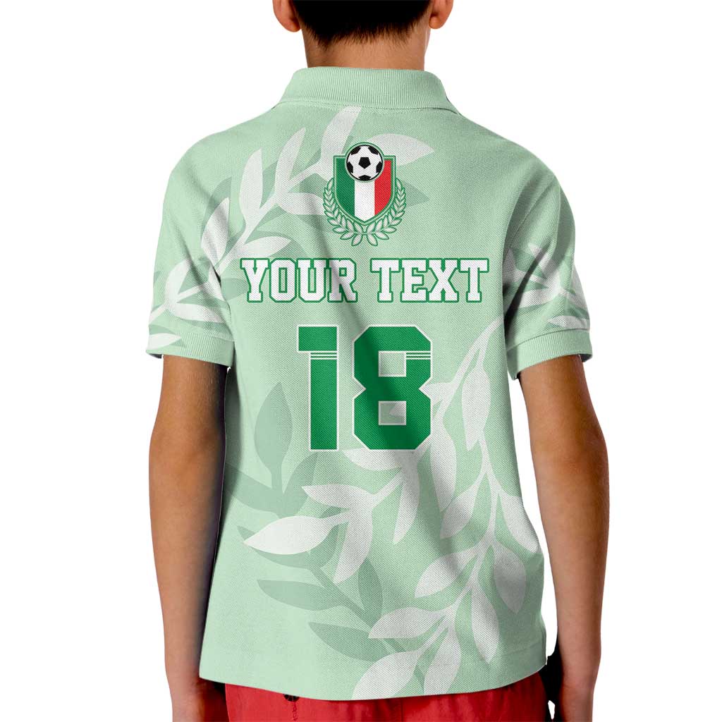 Custom Italy Football Kid Polo Shirt Nazionale di calcio dell'Italia