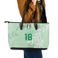Custom Italy Football Leather Tote Bag Nazionale di calcio dell'Italia