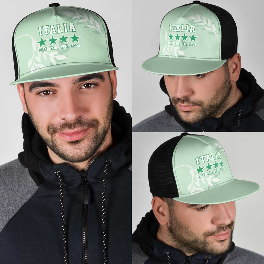 Custom Italy Football Mesh Trucker Cap Nazionale di calcio dell'Italia - Wonder Print Shop