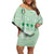 Custom Italy Football Off Shoulder Short Dress Nazionale di calcio dell'Italia