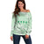 Custom Italy Football Off Shoulder Sweater Nazionale di calcio dell'Italia