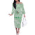 Custom Italy Football Off The Shoulder Long Sleeve Dress Nazionale di calcio dell'Italia