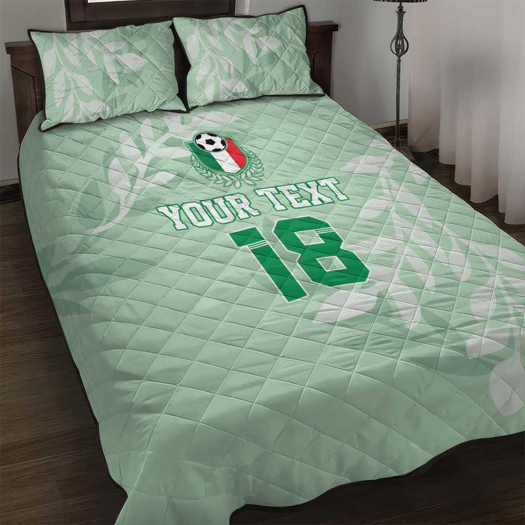 Custom Italy Football Quilt Bed Set Nazionale di calcio dell'Italia