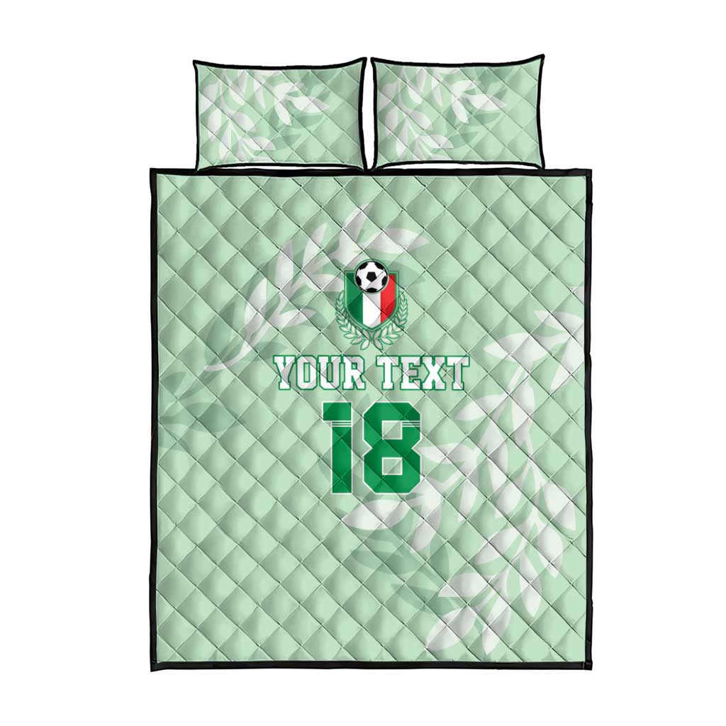 Custom Italy Football Quilt Bed Set Nazionale di calcio dell'Italia