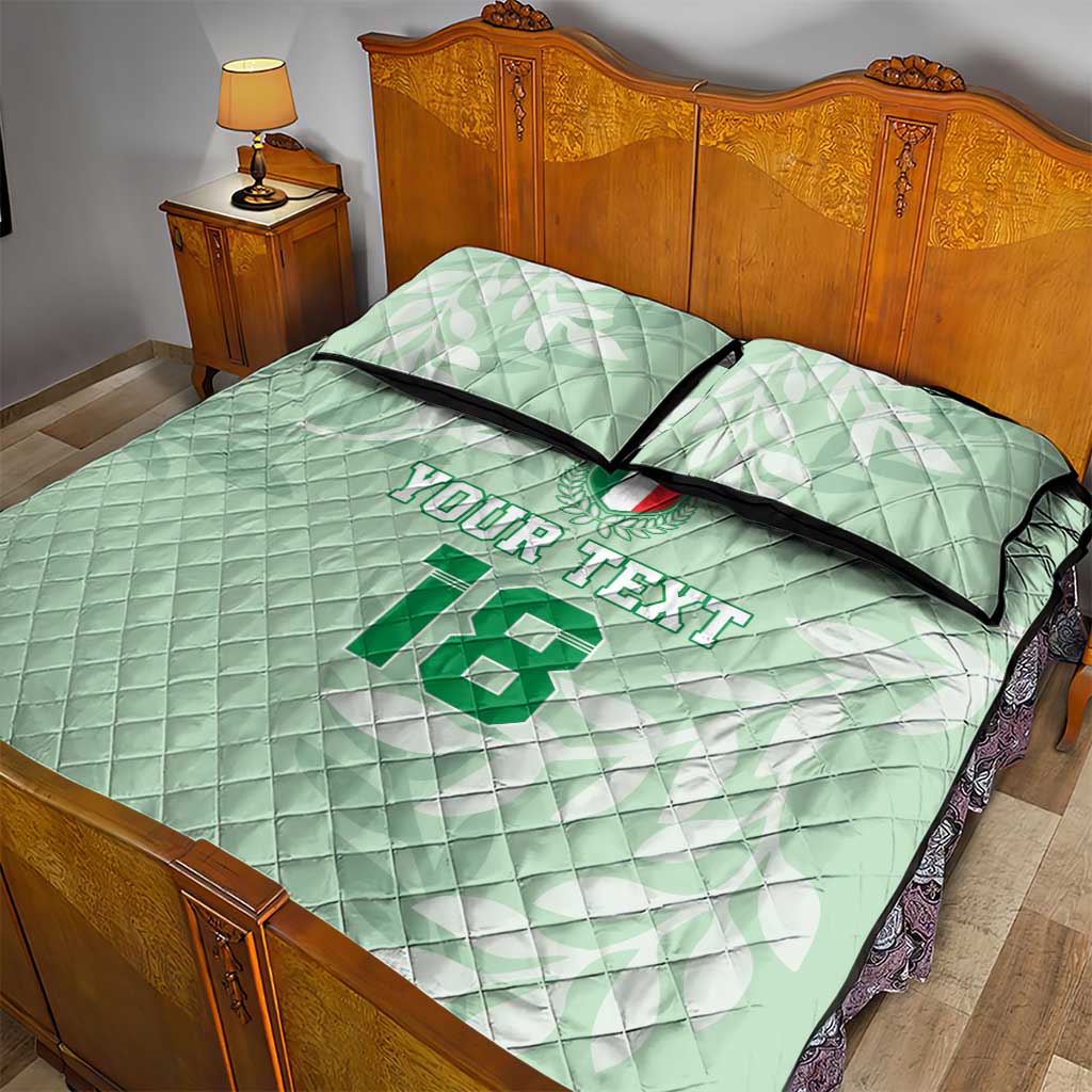 Custom Italy Football Quilt Bed Set Nazionale di calcio dell'Italia
