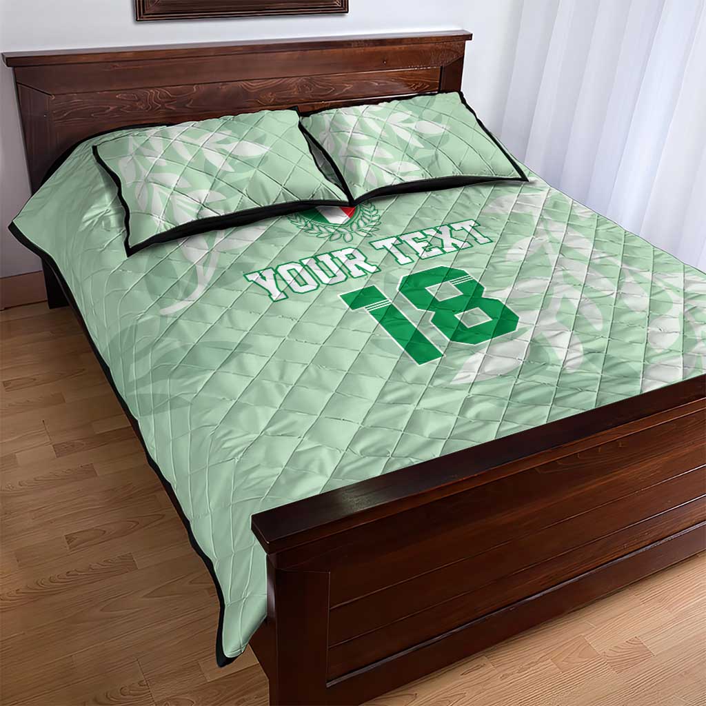 Custom Italy Football Quilt Bed Set Nazionale di calcio dell'Italia