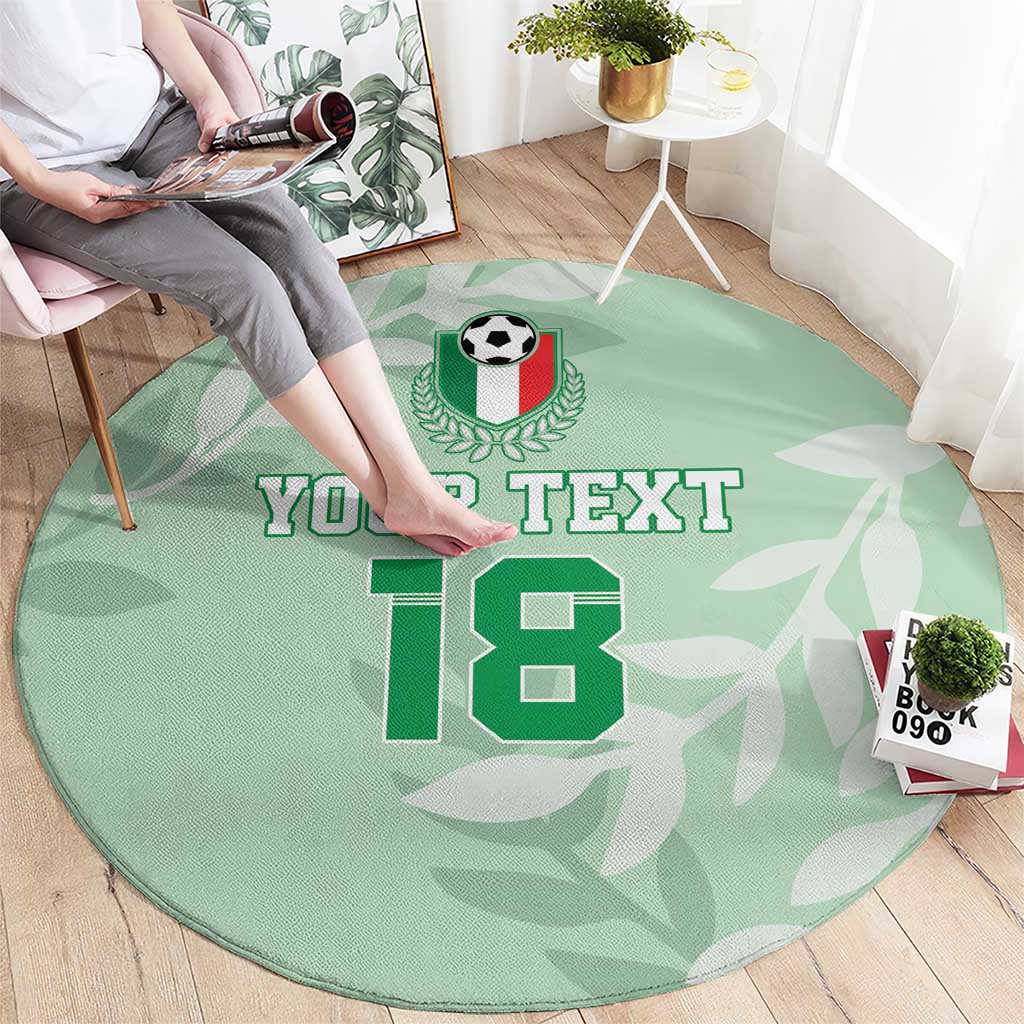 Custom Italy Football Round Carpet Nazionale di calcio dell'Italia