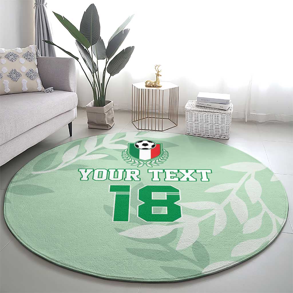 Custom Italy Football Round Carpet Nazionale di calcio dell'Italia