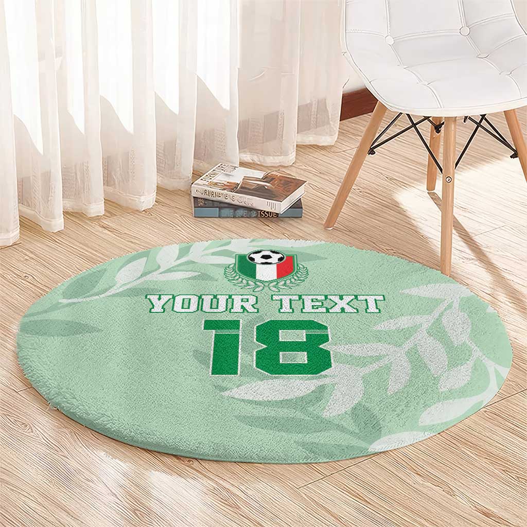 Custom Italy Football Round Carpet Nazionale di calcio dell'Italia