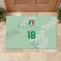 Custom Italy Football Rubber Doormat Nazionale di calcio dell'Italia