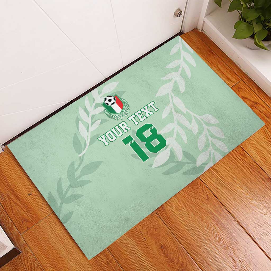 Custom Italy Football Rubber Doormat Nazionale di calcio dell'Italia