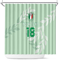 Custom Italy Football Shower Curtain Nazionale di calcio dell'Italia