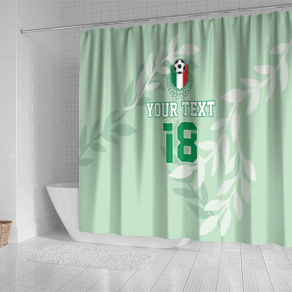 Custom Italy Football Shower Curtain Nazionale di calcio dell'Italia