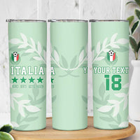 Custom Italy Football Skinny Tumbler Nazionale di calcio dell'Italia