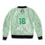 Custom Italy Football Sleeve Zip Bomber Jacket Nazionale di calcio dell'Italia