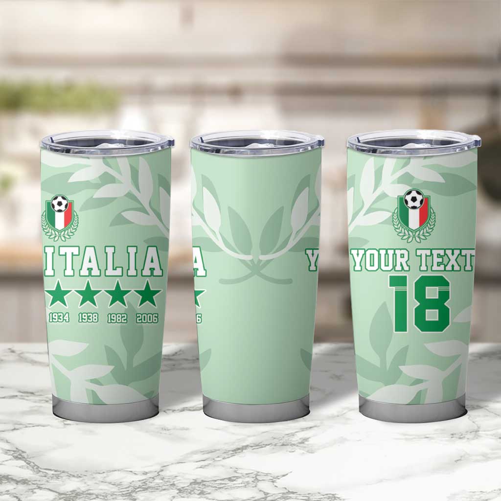 Custom Italy Football Tumbler Cup Nazionale di calcio dell'Italia