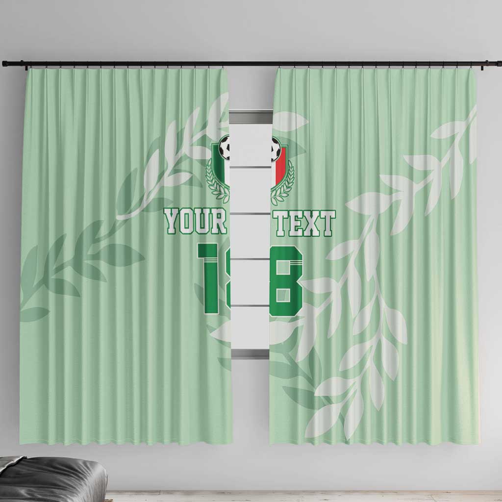 Custom Italy Football Window Curtain Nazionale di calcio dell'Italia