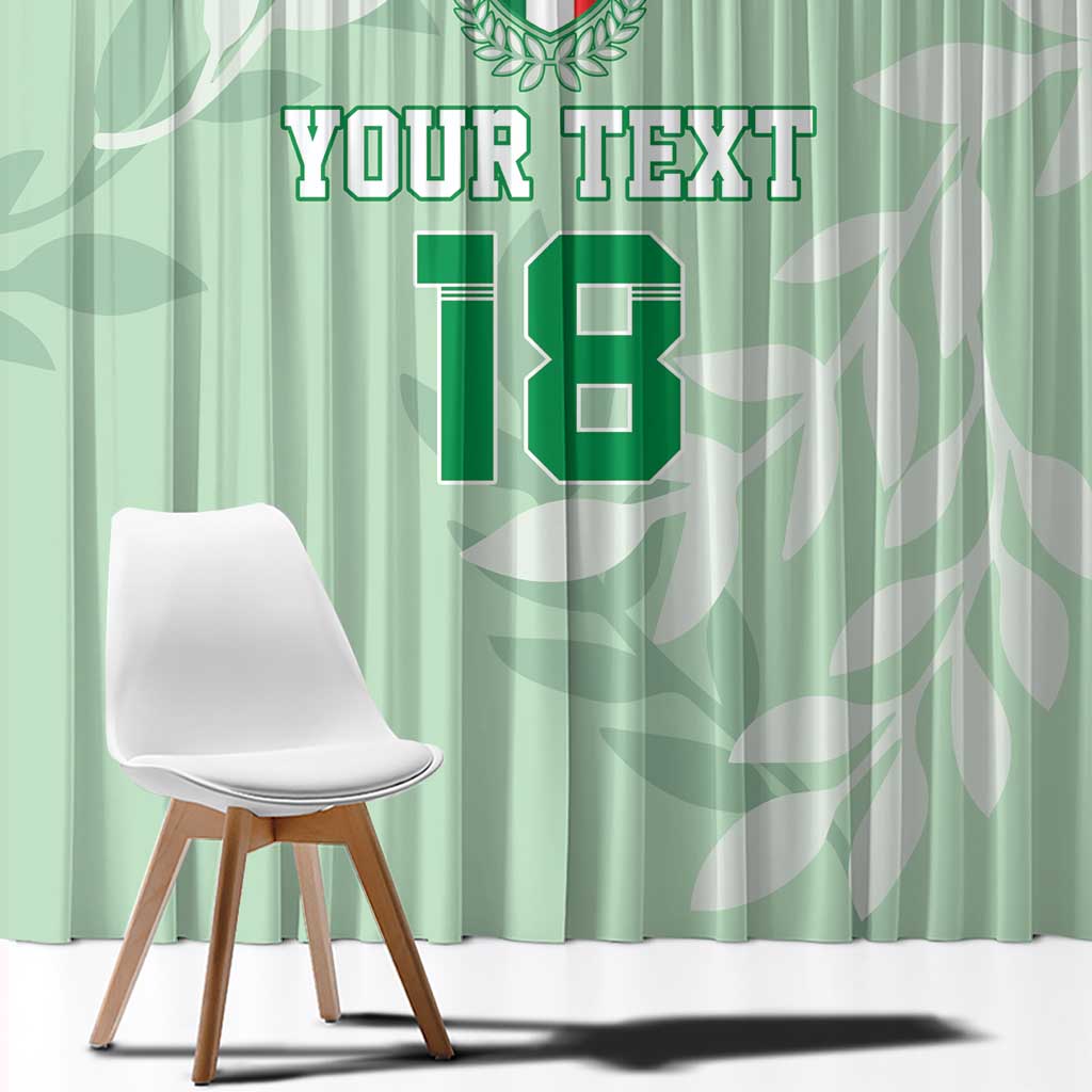 Custom Italy Football Window Curtain Nazionale di calcio dell'Italia