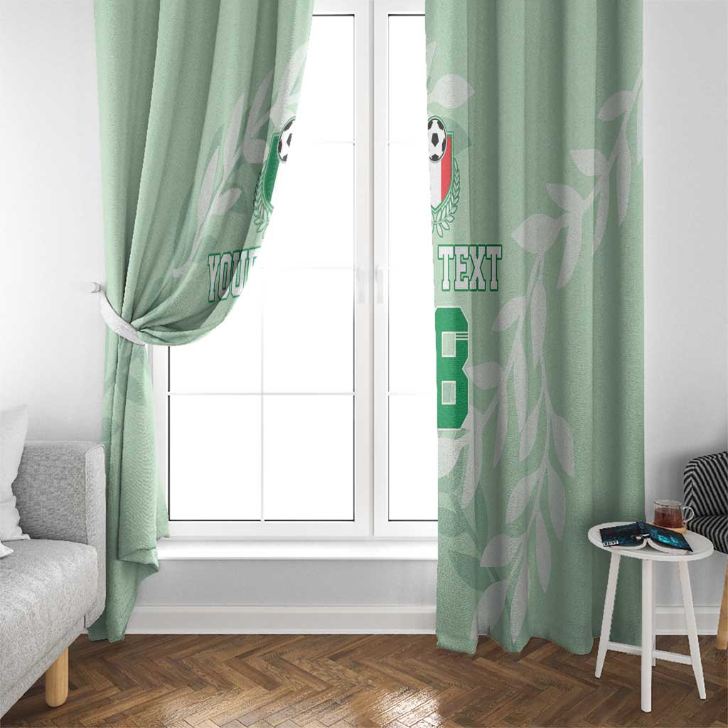 Custom Italy Football Window Curtain Nazionale di calcio dell'Italia