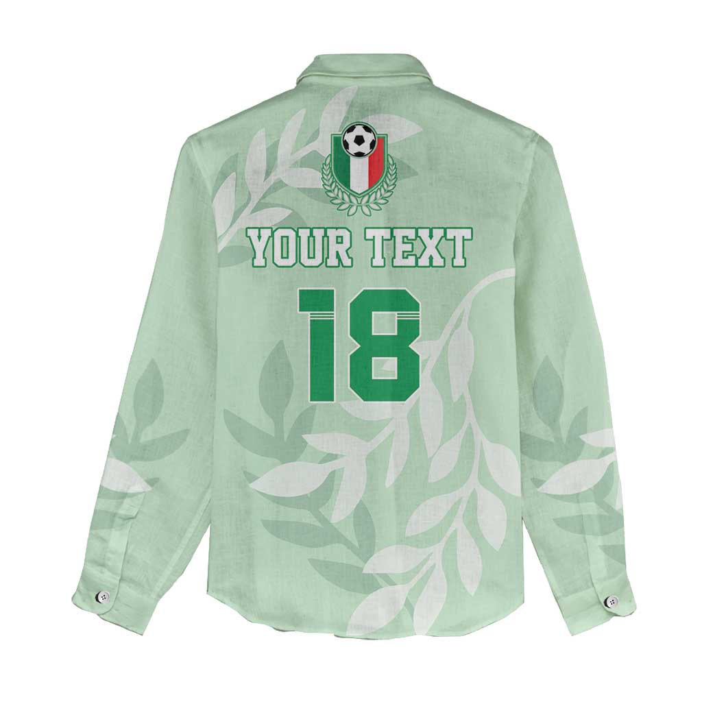 Custom Italy Football Women Casual Shirt Nazionale di calcio dell'Italia