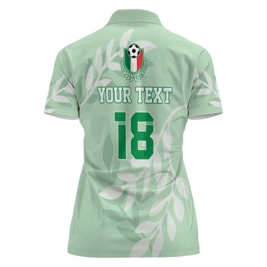 Custom Italy Football Women Polo Shirt Nazionale di calcio dell'Italia