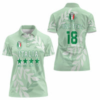 Custom Italy Football Women Polo Shirt Nazionale di calcio dell'Italia