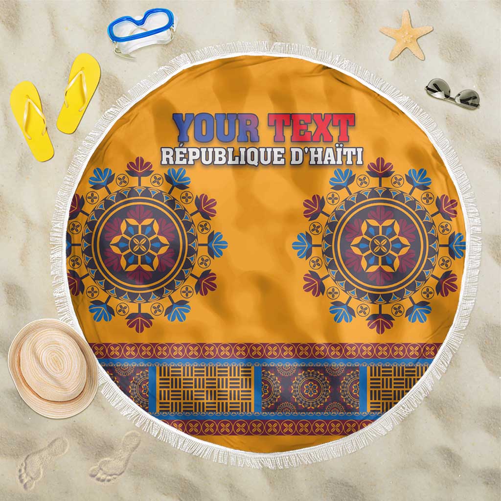 Personalized Haiti Dashiki Beach Blanket - Wonder Print Shop