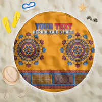 Personalized Haiti Dashiki Beach Blanket - Wonder Print Shop