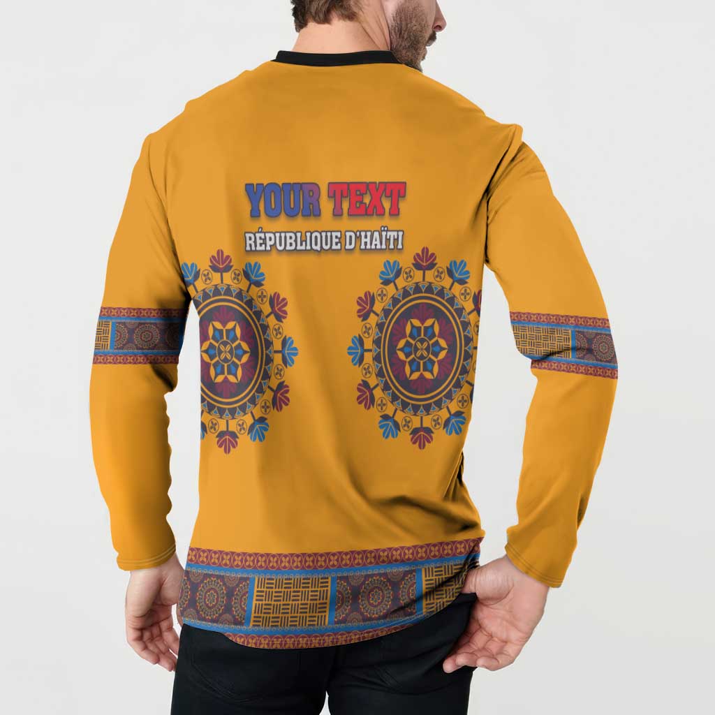 Personalized Haiti Dashiki Button Sweatshirt - Wonder Print Shop