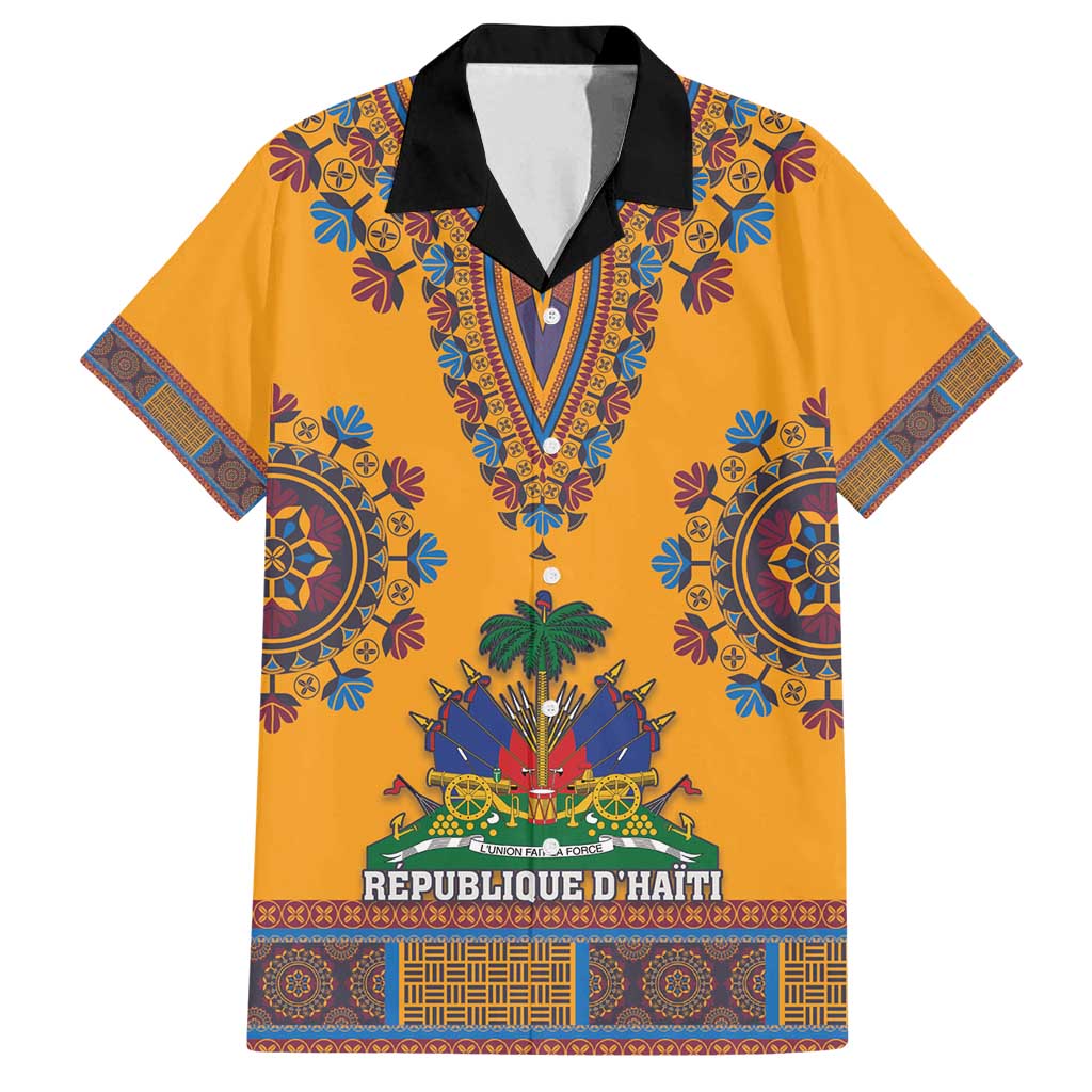 Personalized Haiti Dashiki Family Matching Long Sleeve Bodycon Dress and Hawaiian Shirt - Wonder Print Shop