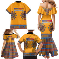Personalized Haiti Dashiki Family Matching Mermaid Dress and Hawaiian Shirt - Wonder Print Shop