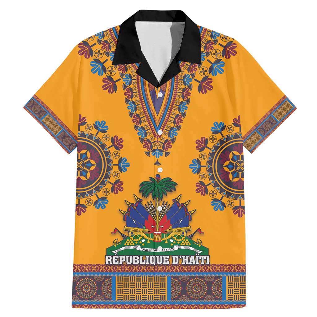 Personalized Haiti Dashiki Family Matching Mermaid Dress and Hawaiian Shirt - Wonder Print Shop