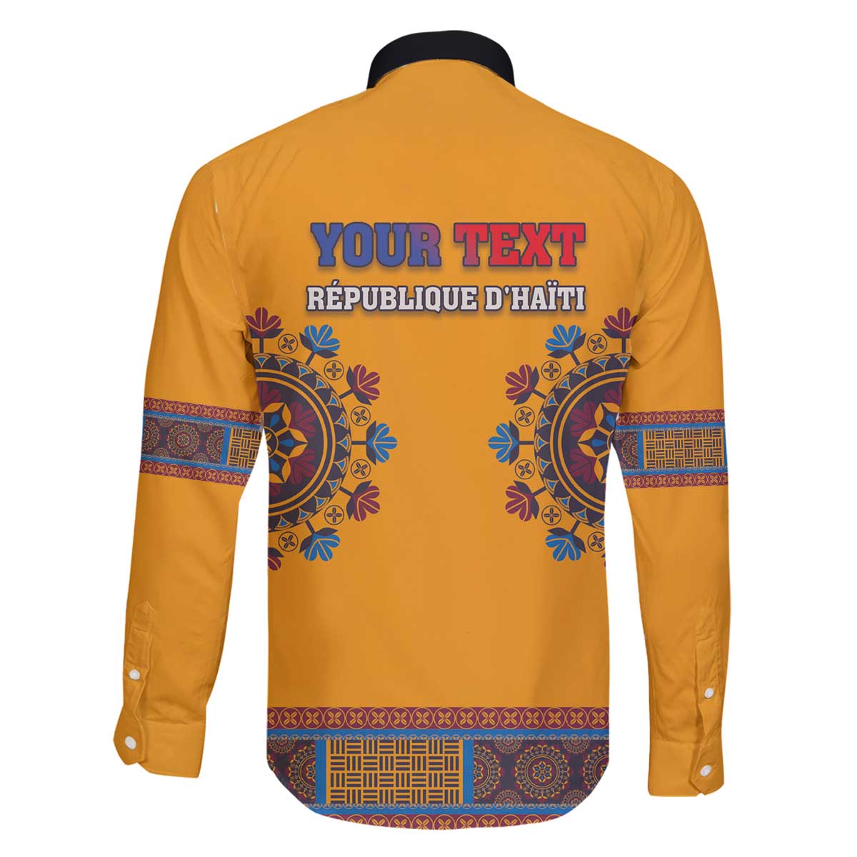 Personalized Haiti Dashiki Family Matching Off The Shoulder Long Sleeve Dress and Hawaiian Shirt - Wonder Print Shop