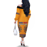 Personalized Haiti Dashiki Family Matching Off The Shoulder Long Sleeve Dress and Hawaiian Shirt - Wonder Print Shop