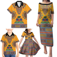 Personalized Haiti Dashiki Family Matching Puletasi and Hawaiian Shirt - Wonder Print Shop