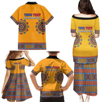 Personalized Haiti Dashiki Family Matching Puletasi and Hawaiian Shirt - Wonder Print Shop